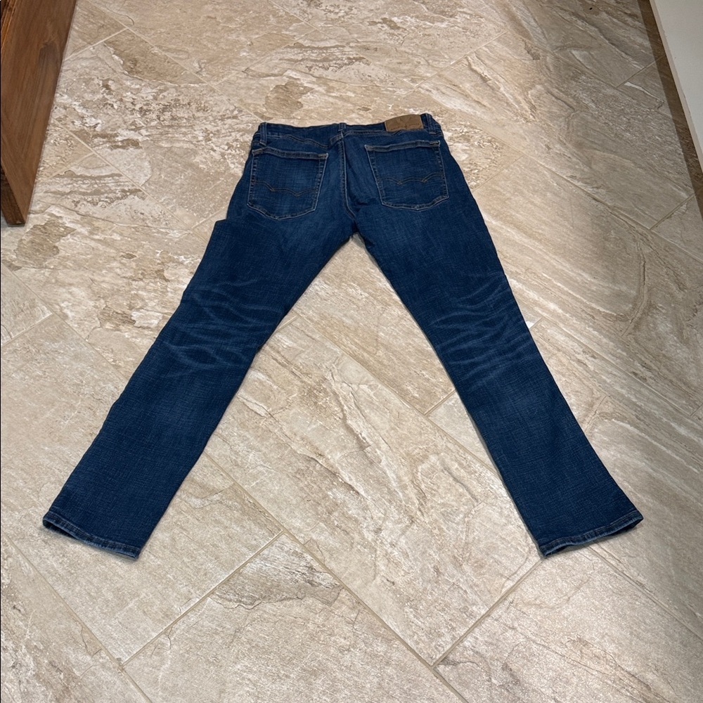 American Eagle Outfitters Slim Straight Jeans in Dark Blue 29x32
